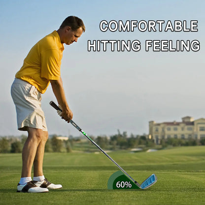 Golfer Hitting with YAMATO Golf Chipper – 60% Grass Composition