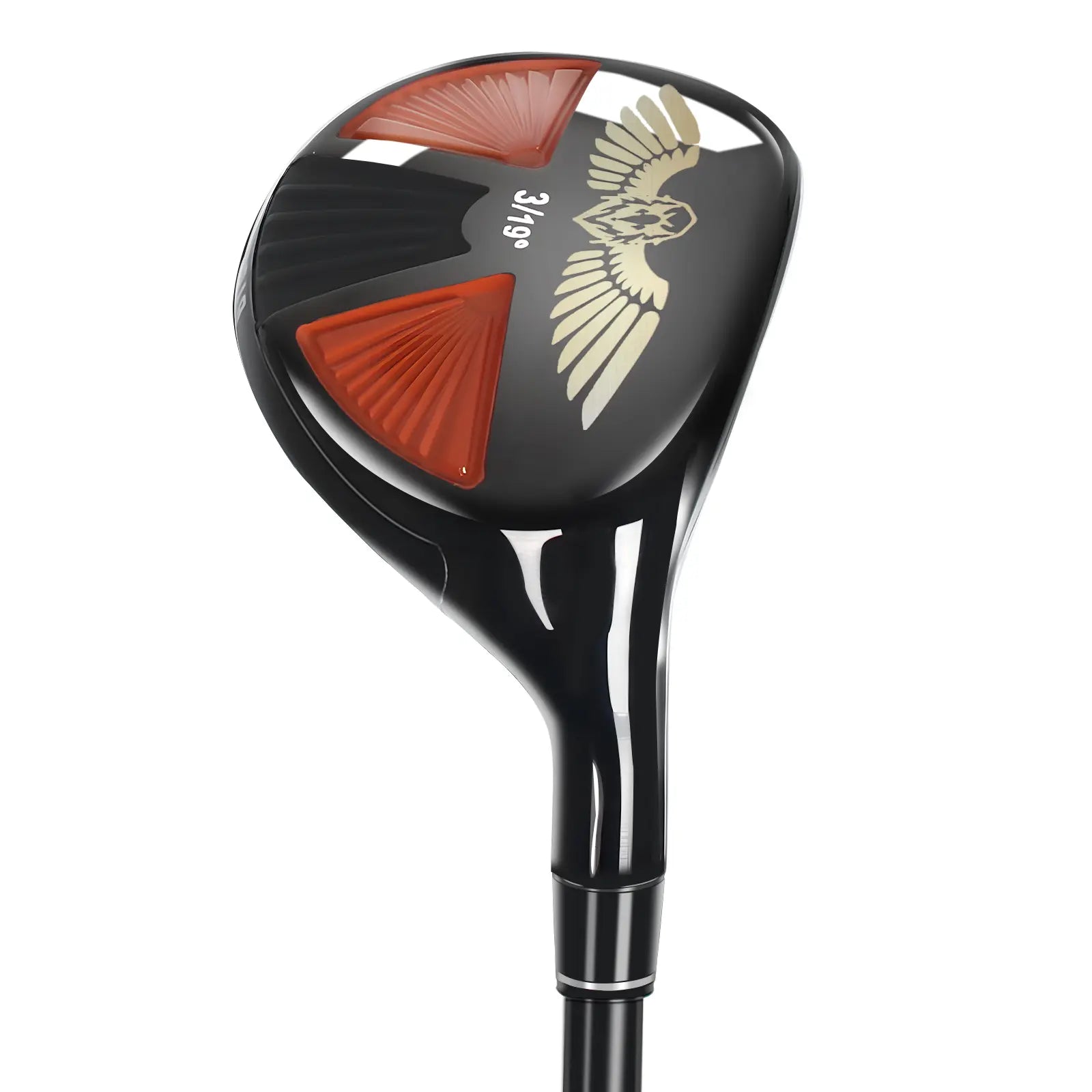 Close-up of Yamato hybrid clubface showing groove design and alignment