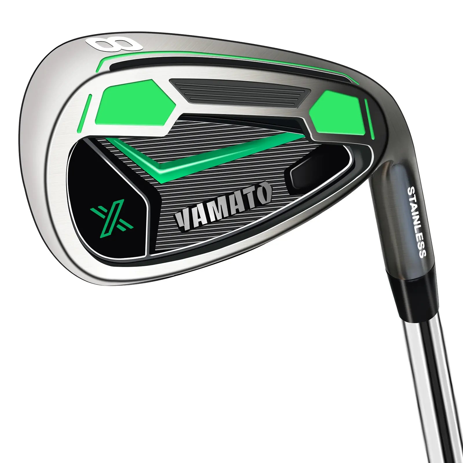 Yamato Stainless Steel 8 Iron Golf Club – Front View