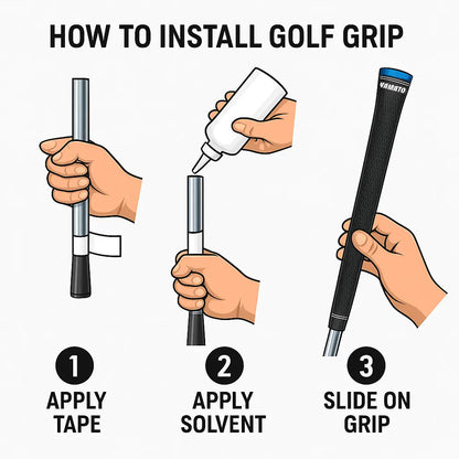 Yamato Jumbo Grip Installed on Golf Club
