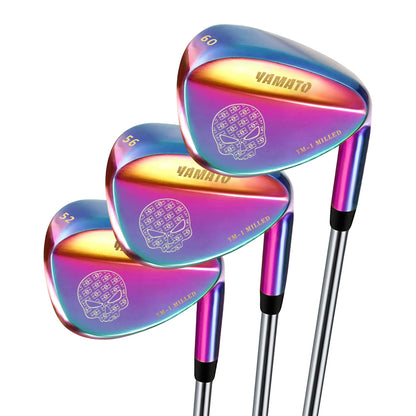 Yamato Rainbow Wedge Set 52° 56° 60° – High Spin Golf Wedge Trio